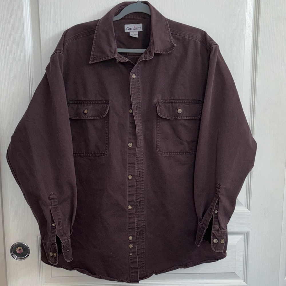 Carhartt Men's Lightweight Shirt Jacket Brown